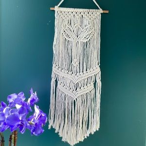 Macrame lotus wall hanging